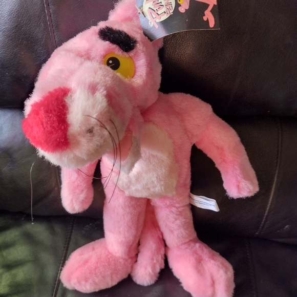 Vintage Pink Panther Plush 12" United Artist Toy Network 1998 with Tags - Picture 10 of 10